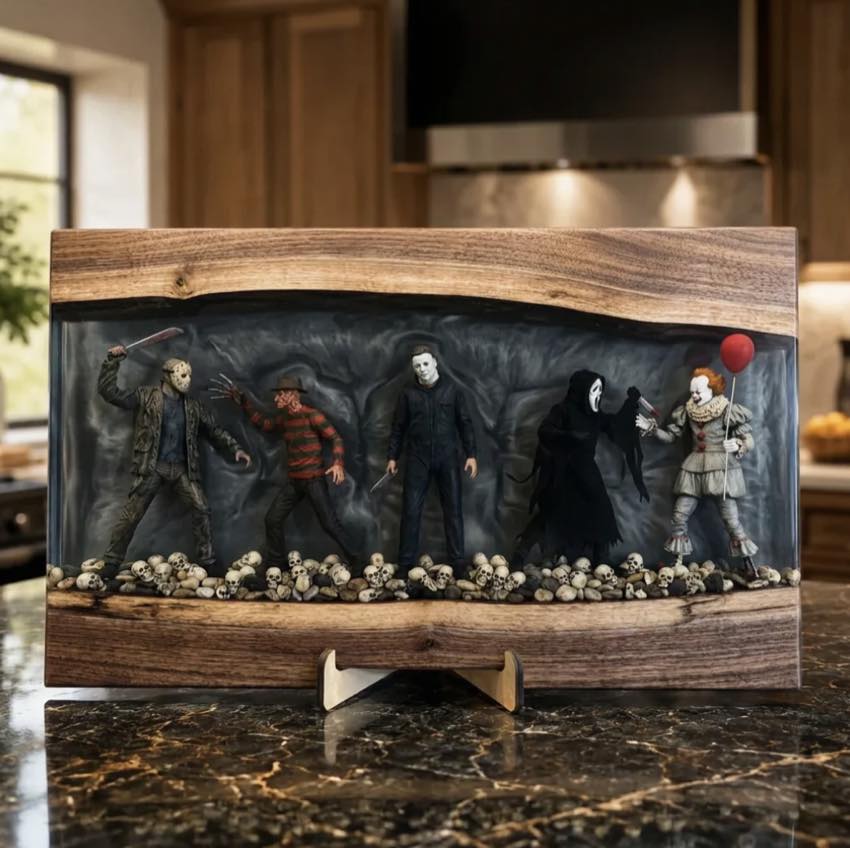 Horror Resin Cutting Boards