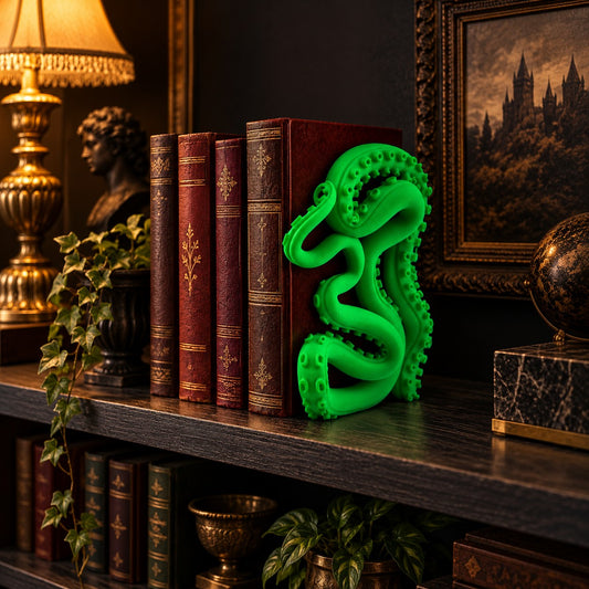 Kraken Tentacle Bookend — styled room